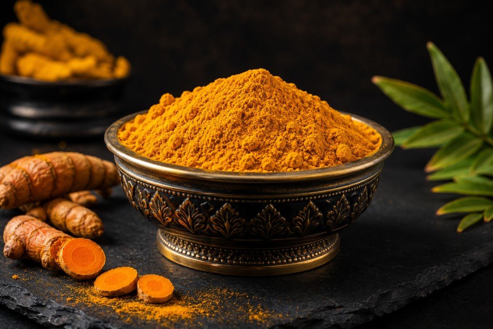 Turmeric sourced from Indian growing regions